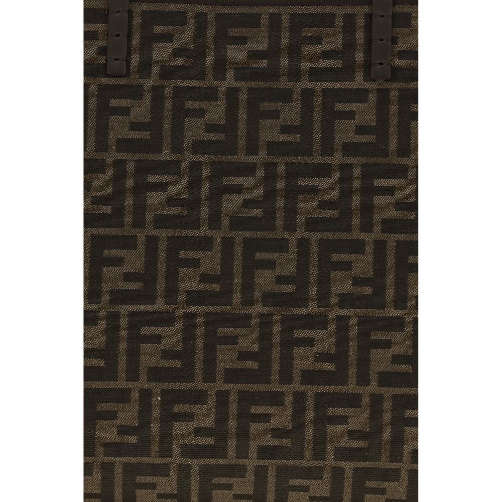 Fendi Brown Fabric Shoulder Bag | Regal Royce