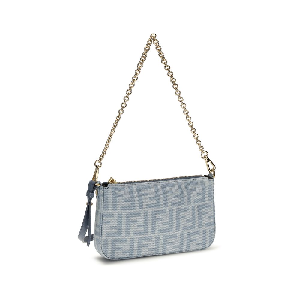 Fendi Blue Cotton Clutch Bag | Regal Royce