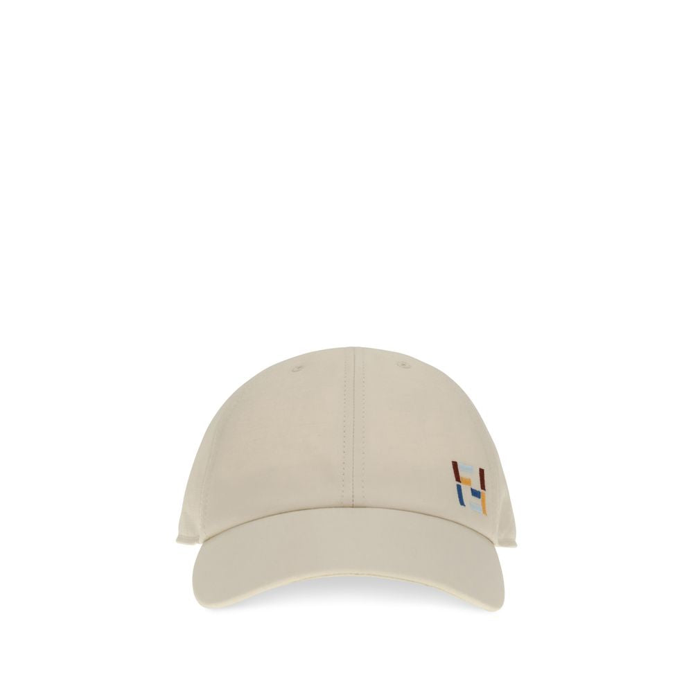 Fendi White Cotton Cap (Baseball Hat) | Regal Royce
