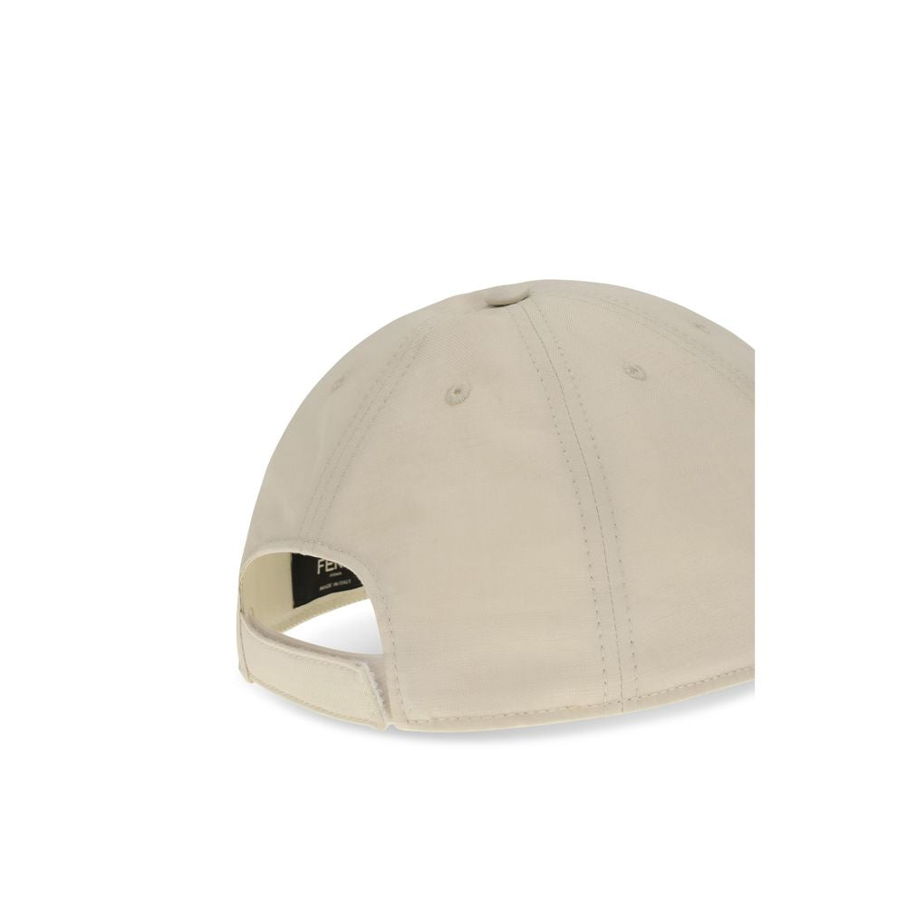 Fendi White Cotton Cap (Baseball Hat) | Regal Royce