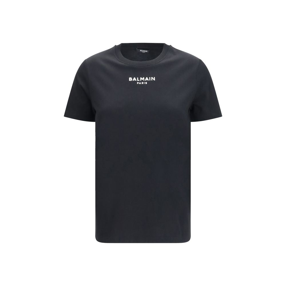 Balmain Black Cotton T-Shirt | Regal Royce
