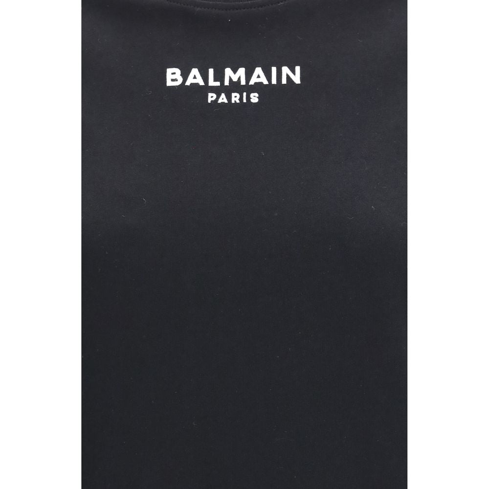 Balmain Black Cotton T-Shirt | Regal Royce
