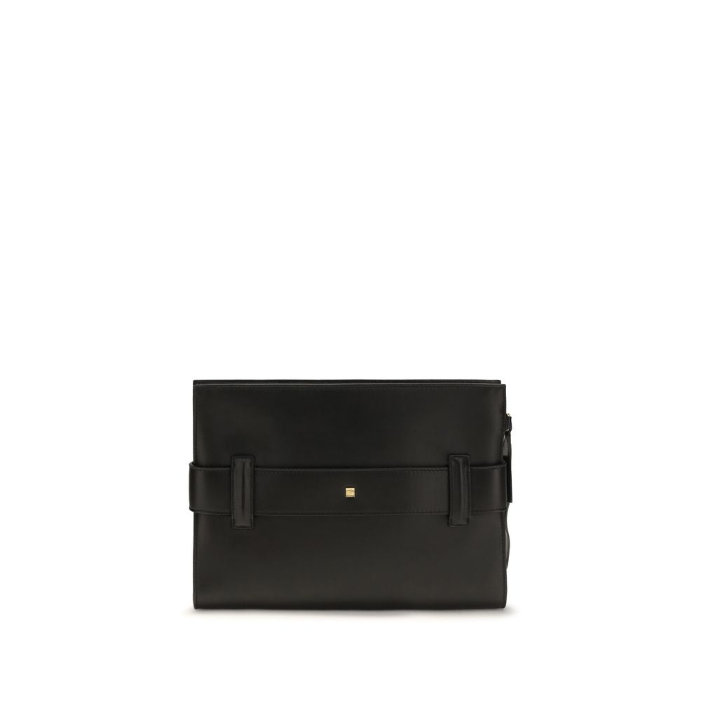 Balmain Black Lamb Ovis Aries Aries Clutch Bag | Regal Royce