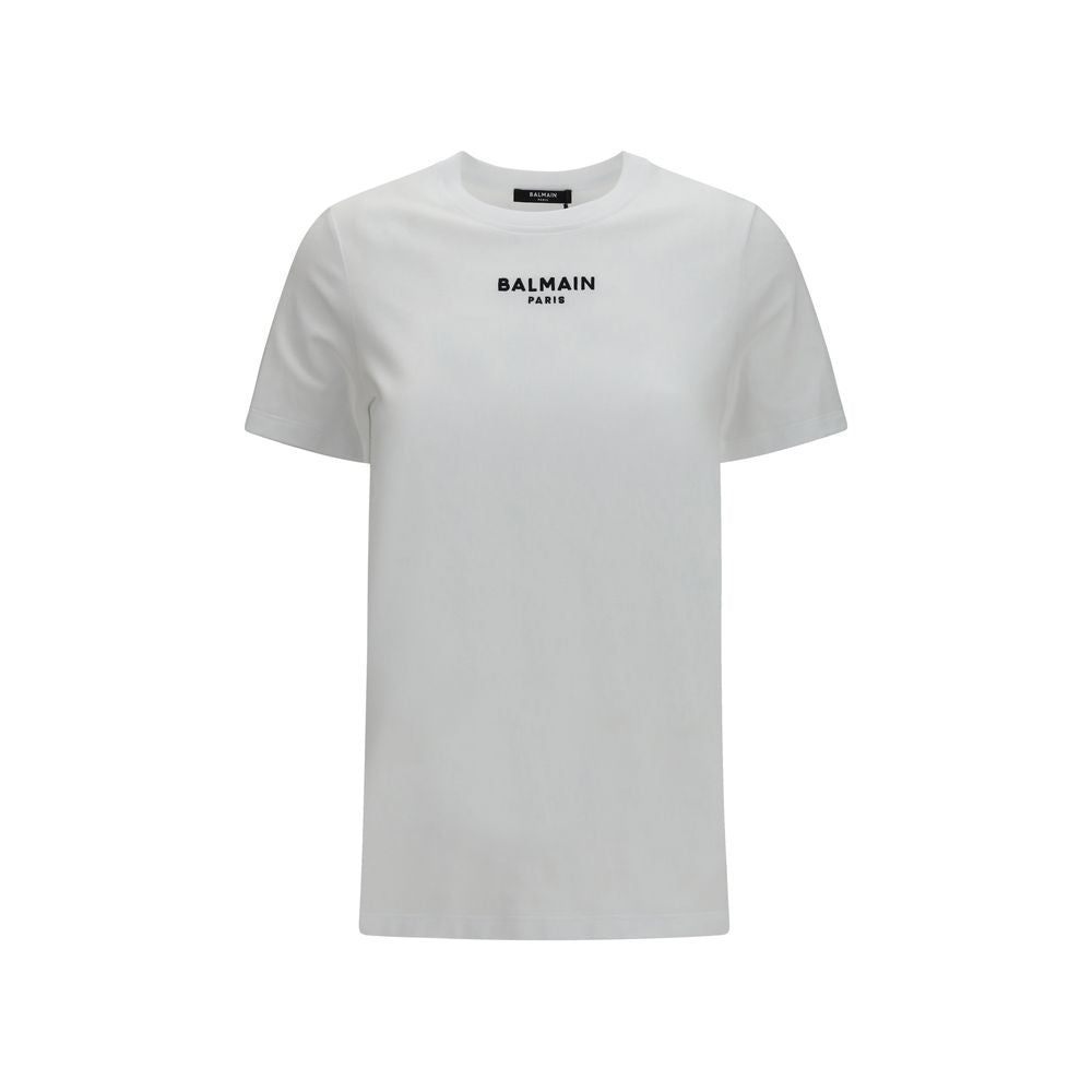 Balmain White Cotton T-Shirt | Regal Royce