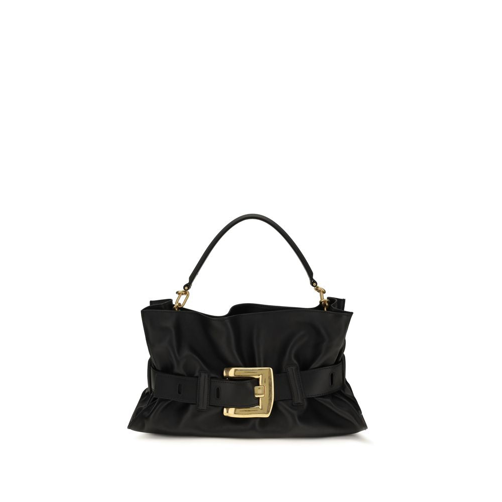 Balmain Black Calf Leather Bos Taurus Handbag | Regal Royce