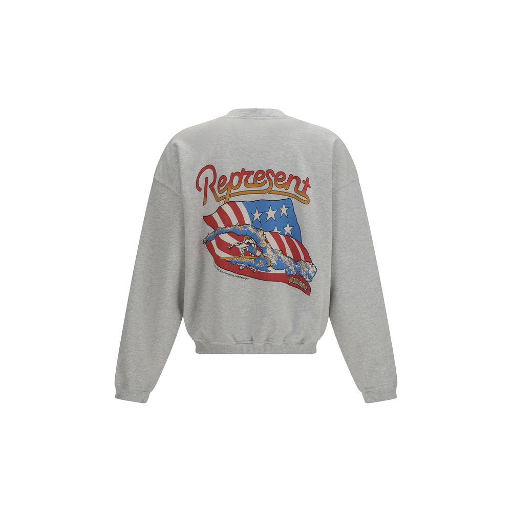 Represent Gray Cotton Sweatshirt | Regal Royce