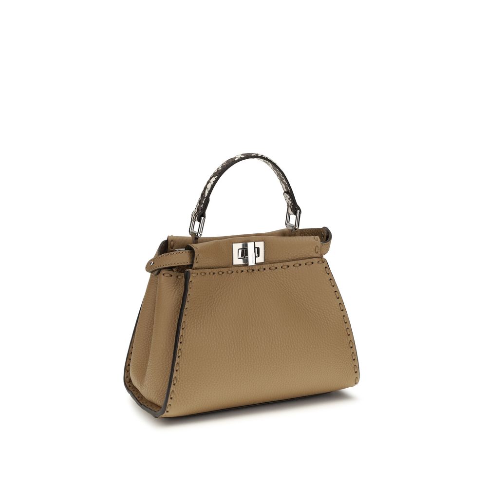 Fendi Beige Calf Leather Bos Taurus Handbag | Regal Royce