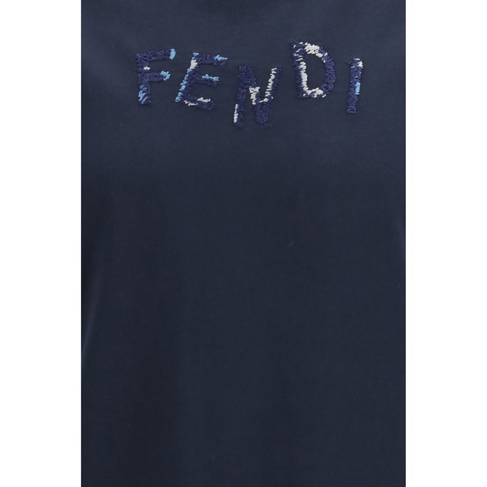 Fendi Blue Cotton T-Shirt | Regal Royce