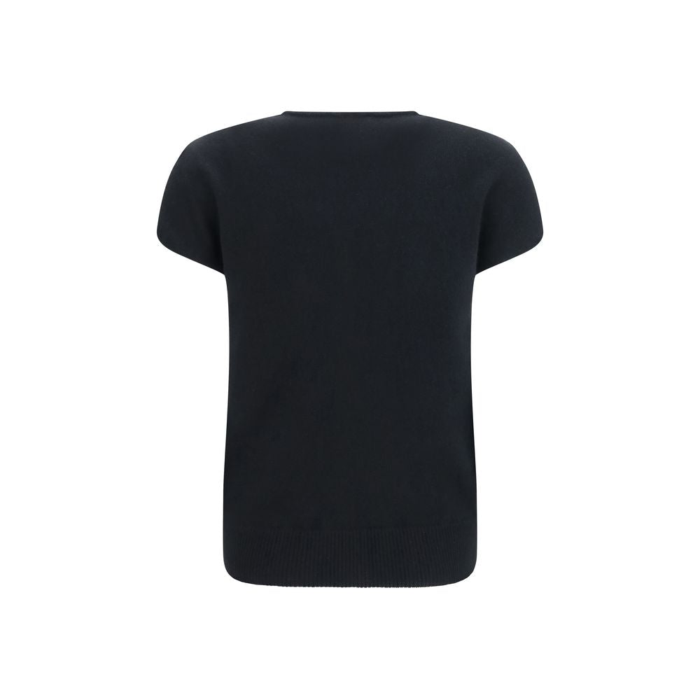 Balmain Black Wool Oves Aries Sleeveles Sweater | Regal Royce