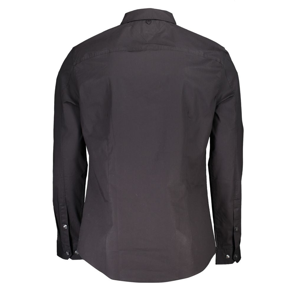 Tommy Hilfiger Black Cotton Men's Shirt | Regal Royce