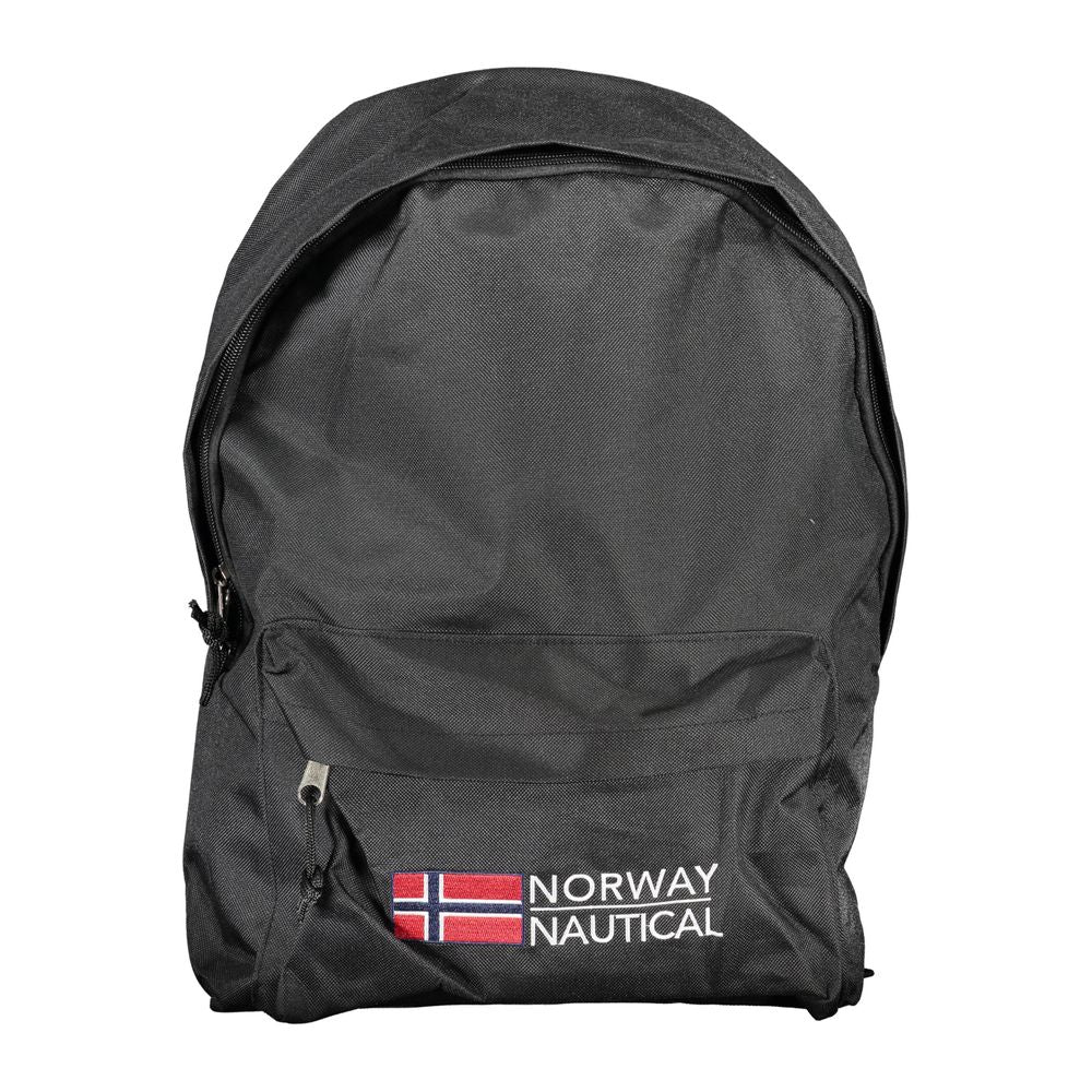 Norway 1963 Black Polyester Men's Backpack | Regal Royce