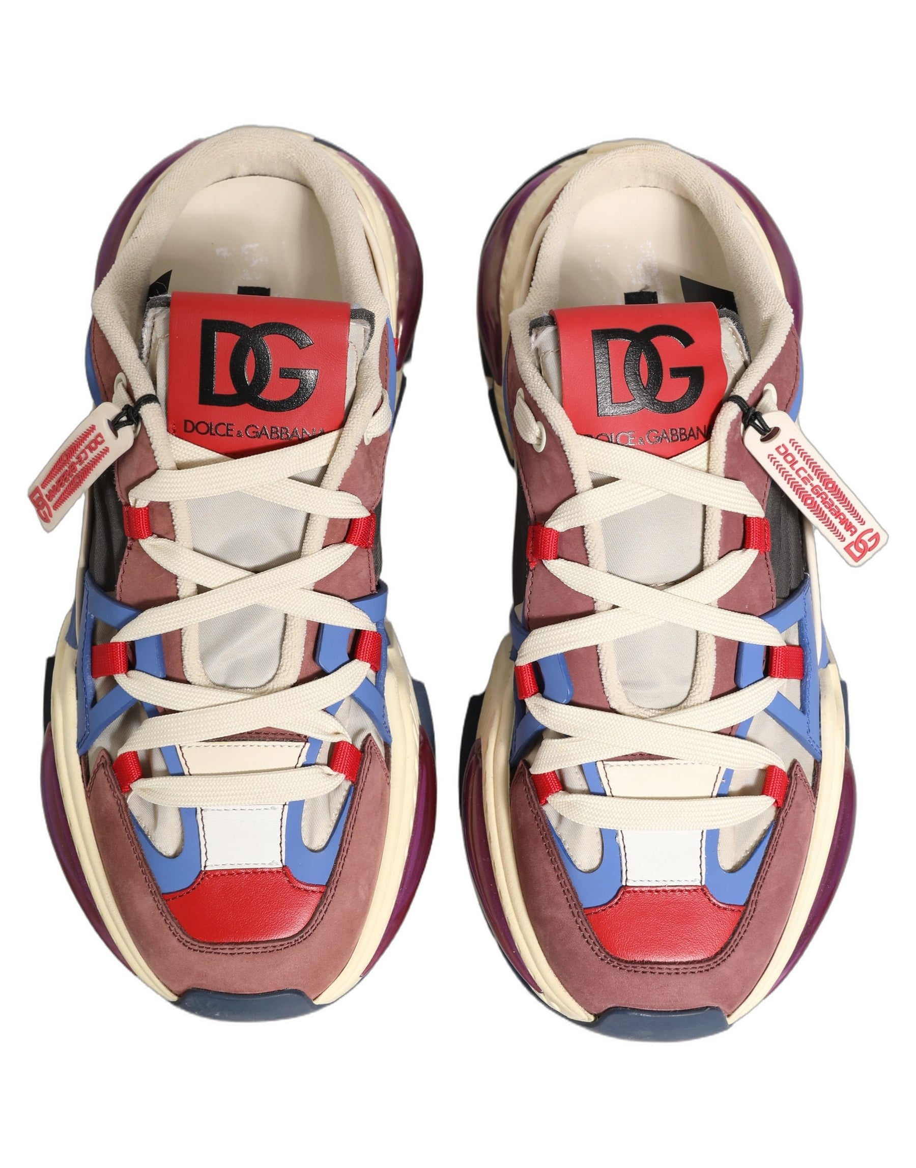 Dolce & Gabbana Multicolor Low Top Airmaster Sneakers Shoes | Regal Royce