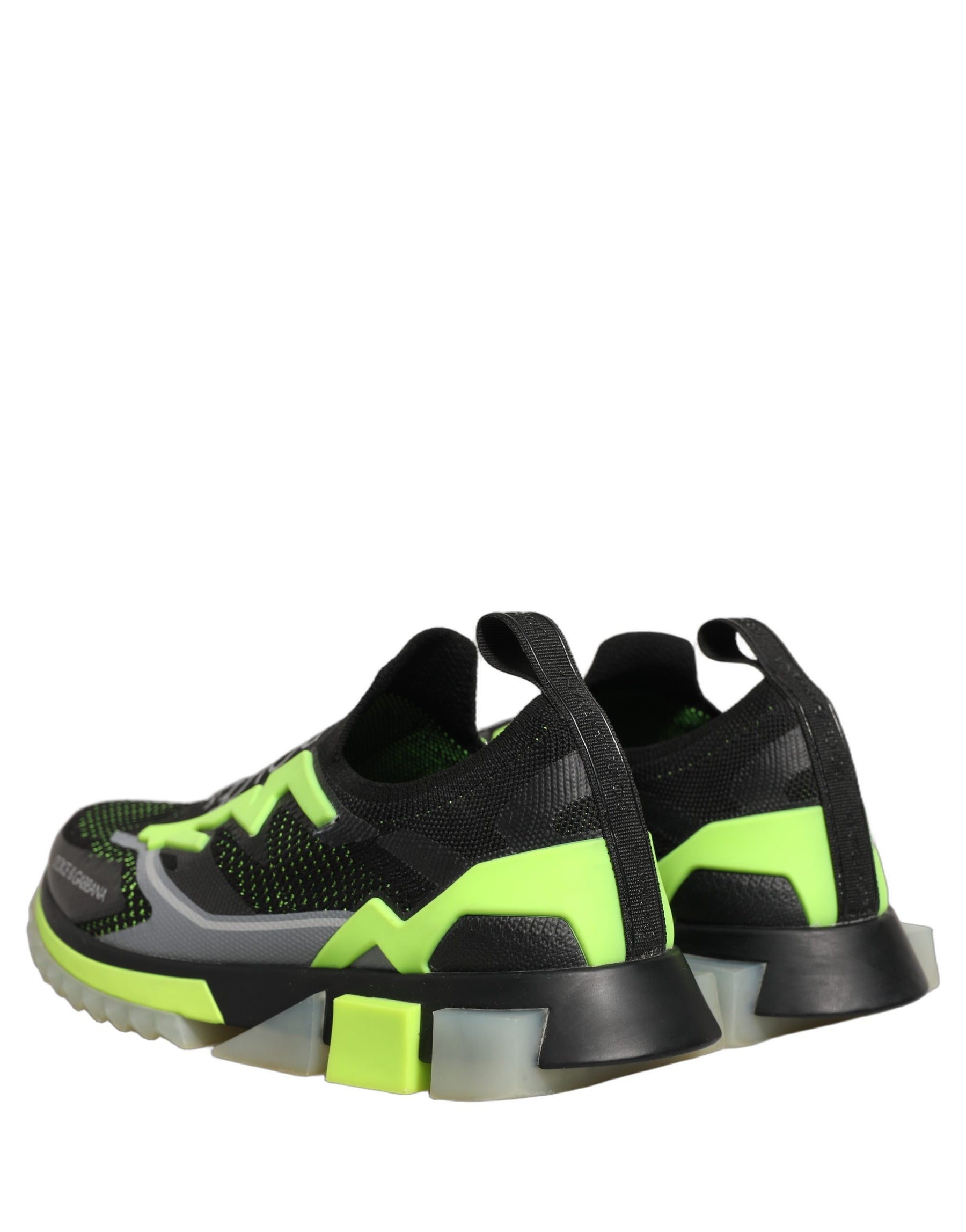 Dolce & Gabbana Black Green Sorrento Low Top Sneakers Shoes | Regal Royce