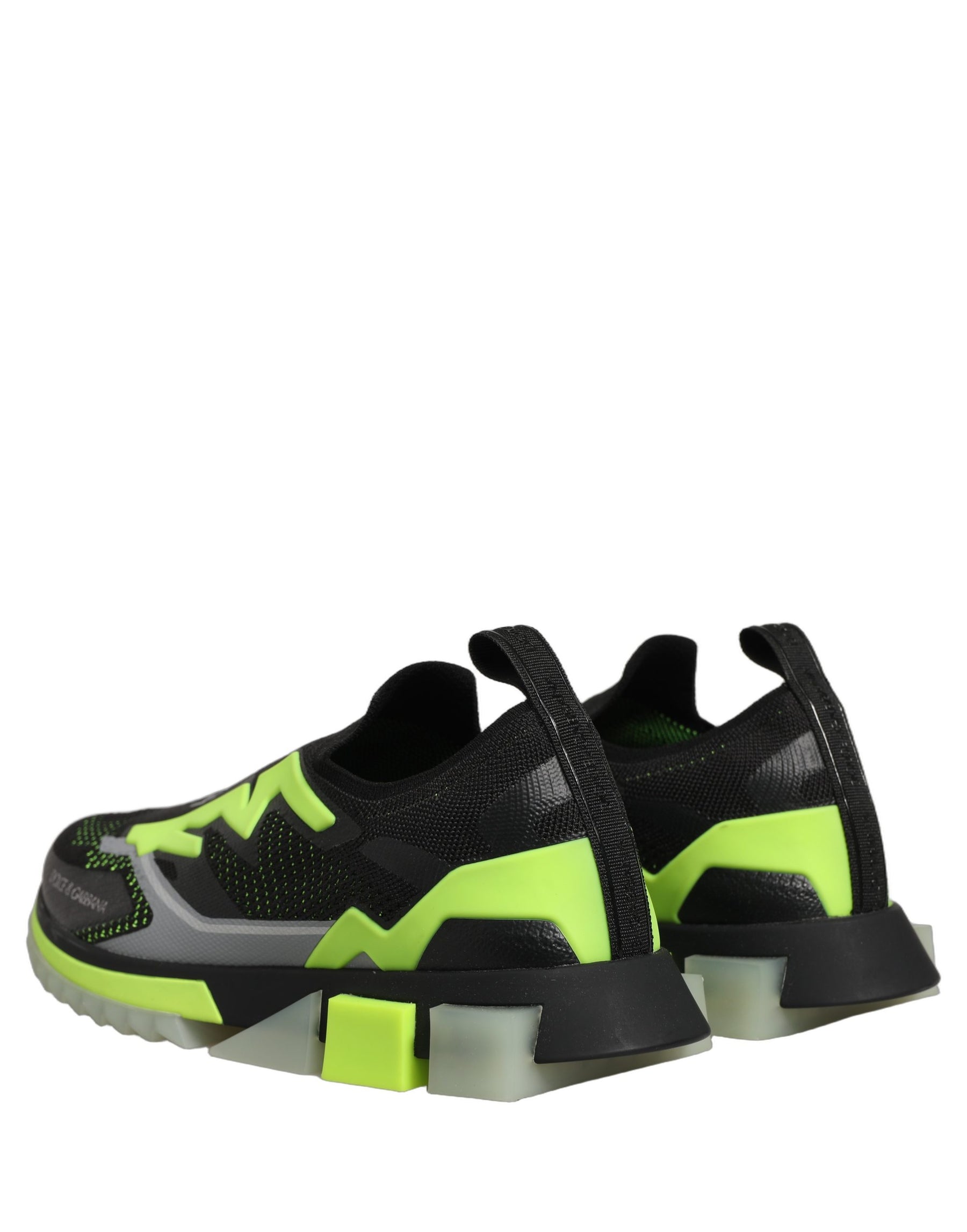Dolce & Gabbana Black Green Sorrento Low Top Sneakers Shoes | Regal Royce