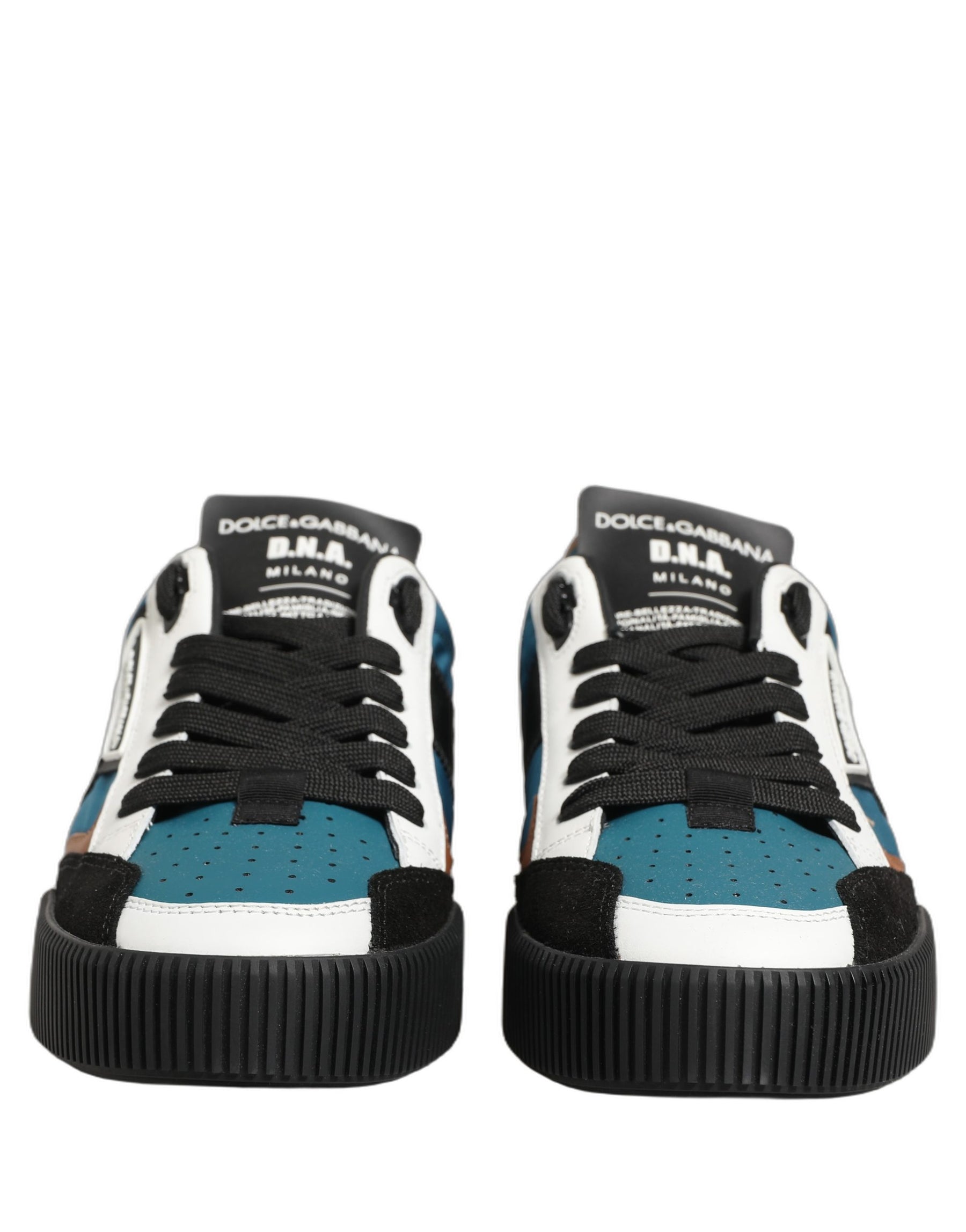 Dolce & Gabbana Multicolor Leather MIAMI Low Top Men Sneakers Shoes | Regal Royce