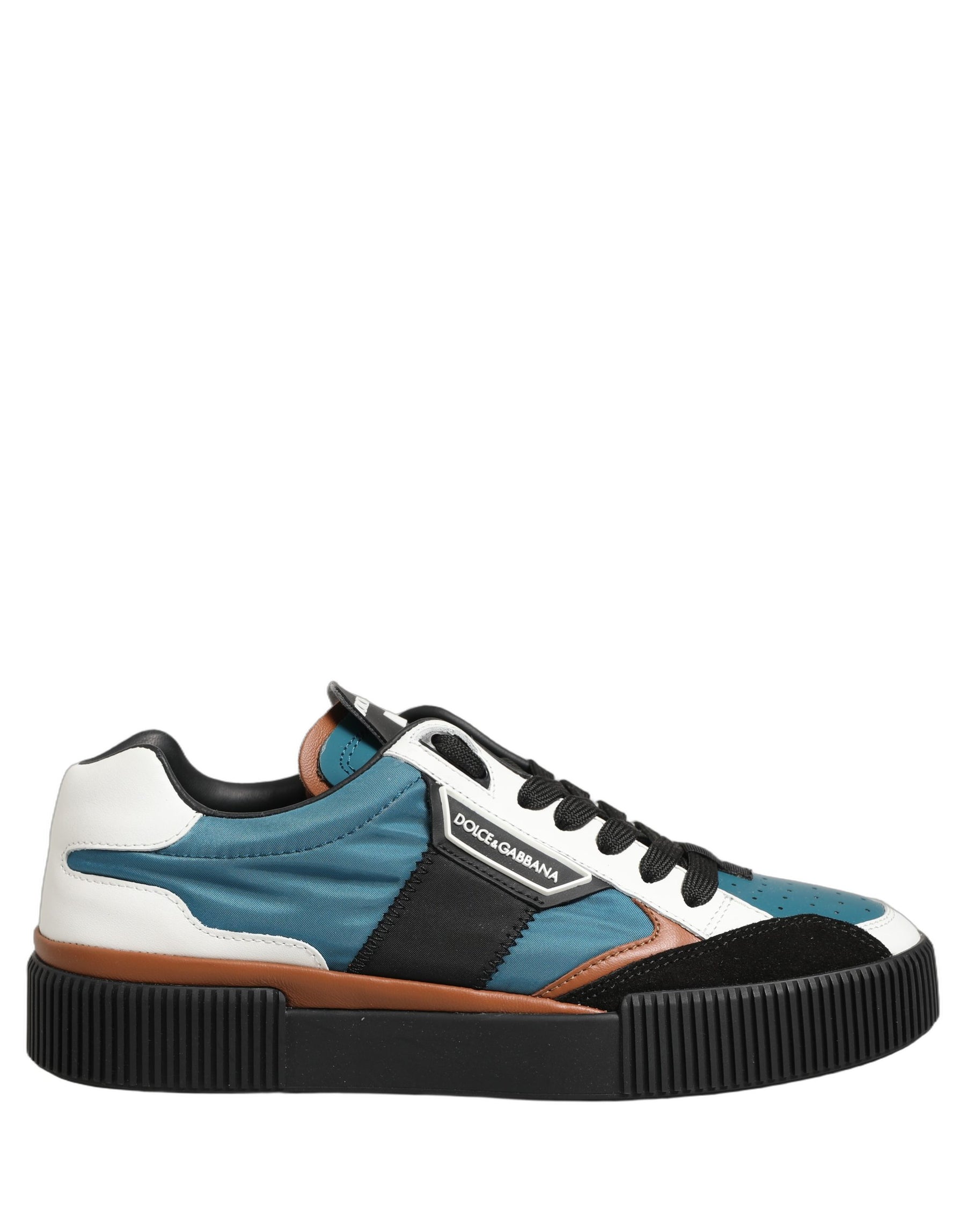 Dolce & Gabbana Multicolor Leather MIAMI Low Top Men Sneakers Shoes | Regal Royce