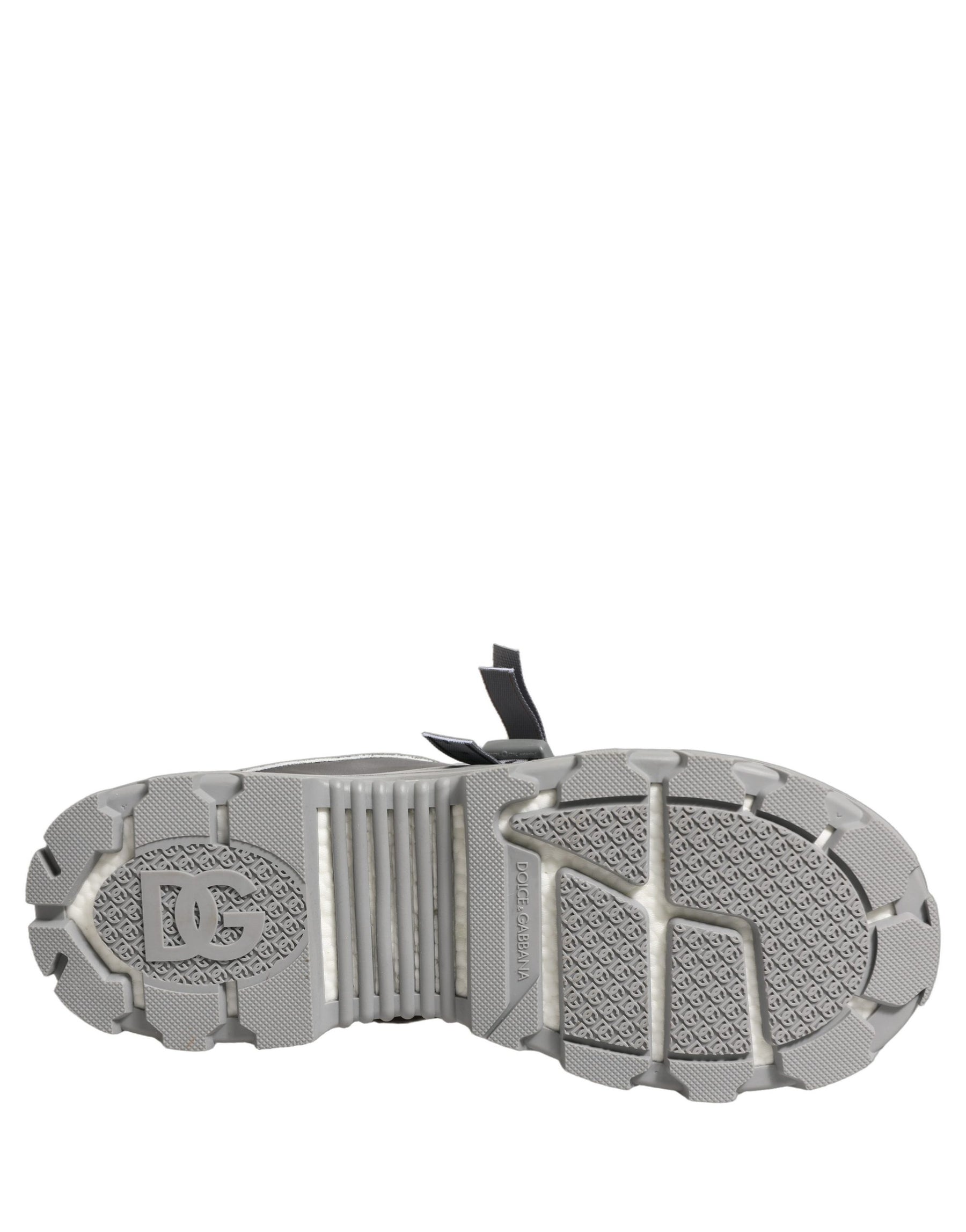 Dolce & Gabbana Gray Airmaster Panelled Low Top Men Sneakers Shoes | Regal Royce