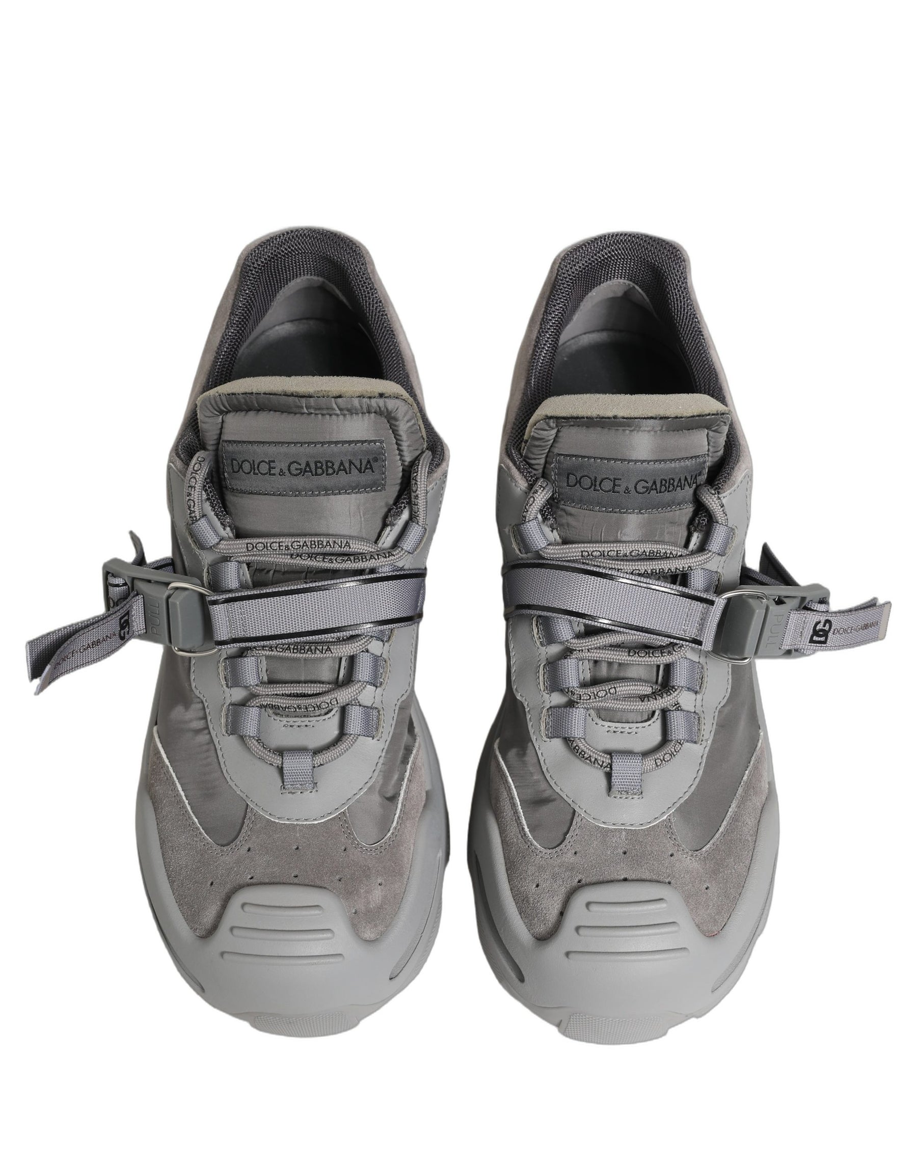 Dolce & Gabbana Gray Airmaster Panelled Low Top Men Sneakers Shoes | Regal Royce