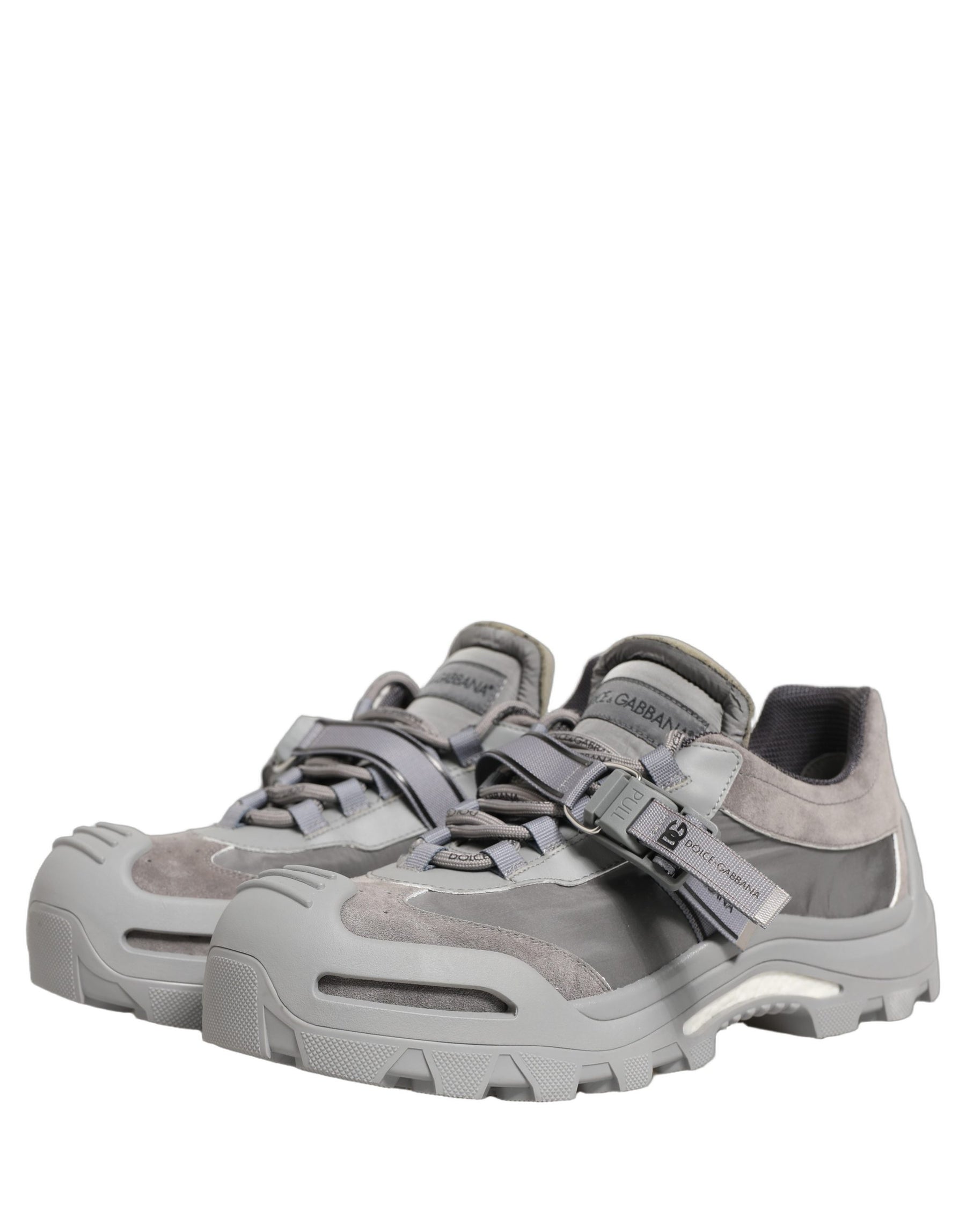 Dolce & Gabbana Gray Airmaster Panelled Low Top Men Sneakers Shoes | Regal Royce