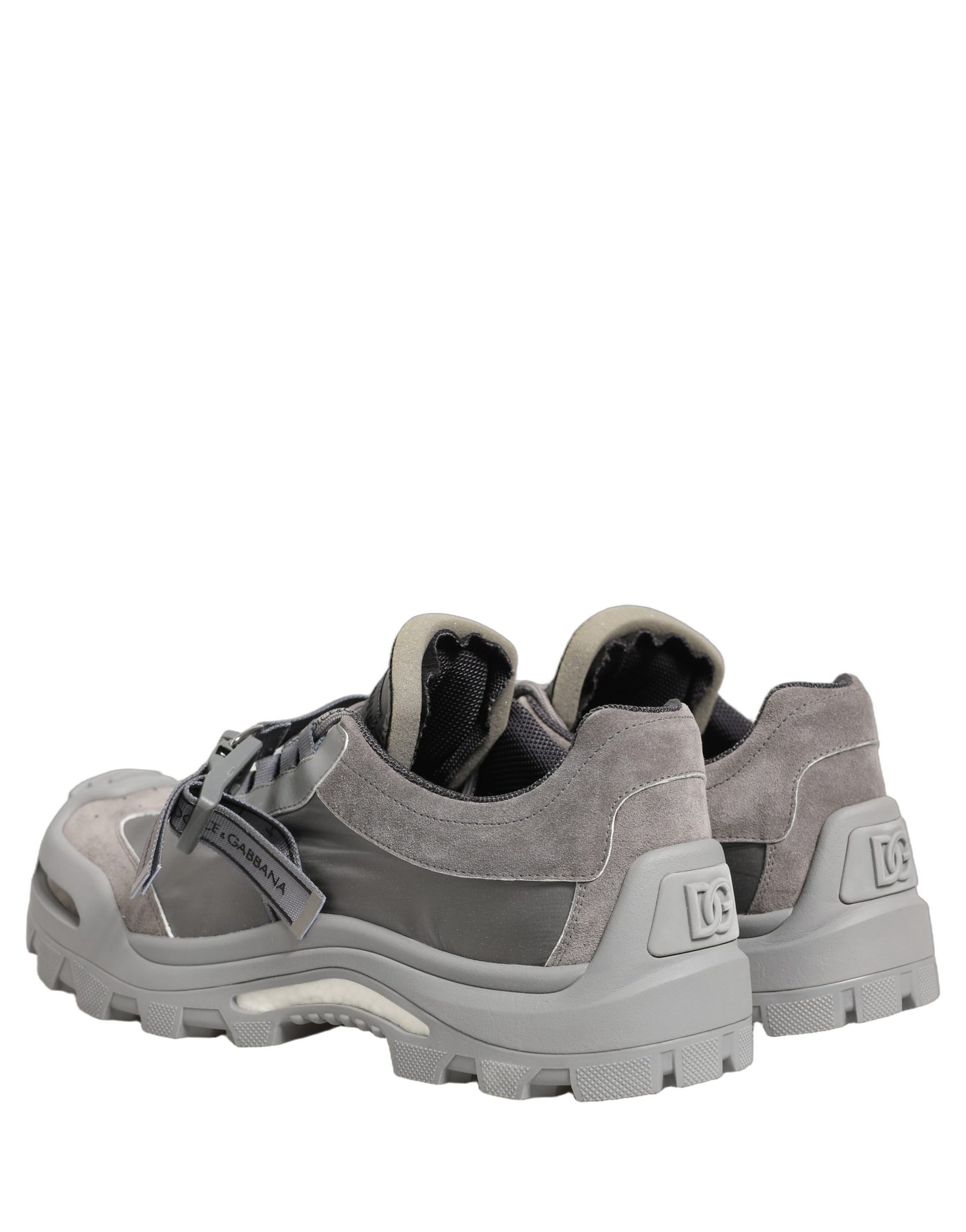 Dolce & Gabbana Gray Airmaster Panelled Low Top Men Sneakers Shoes | Regal Royce