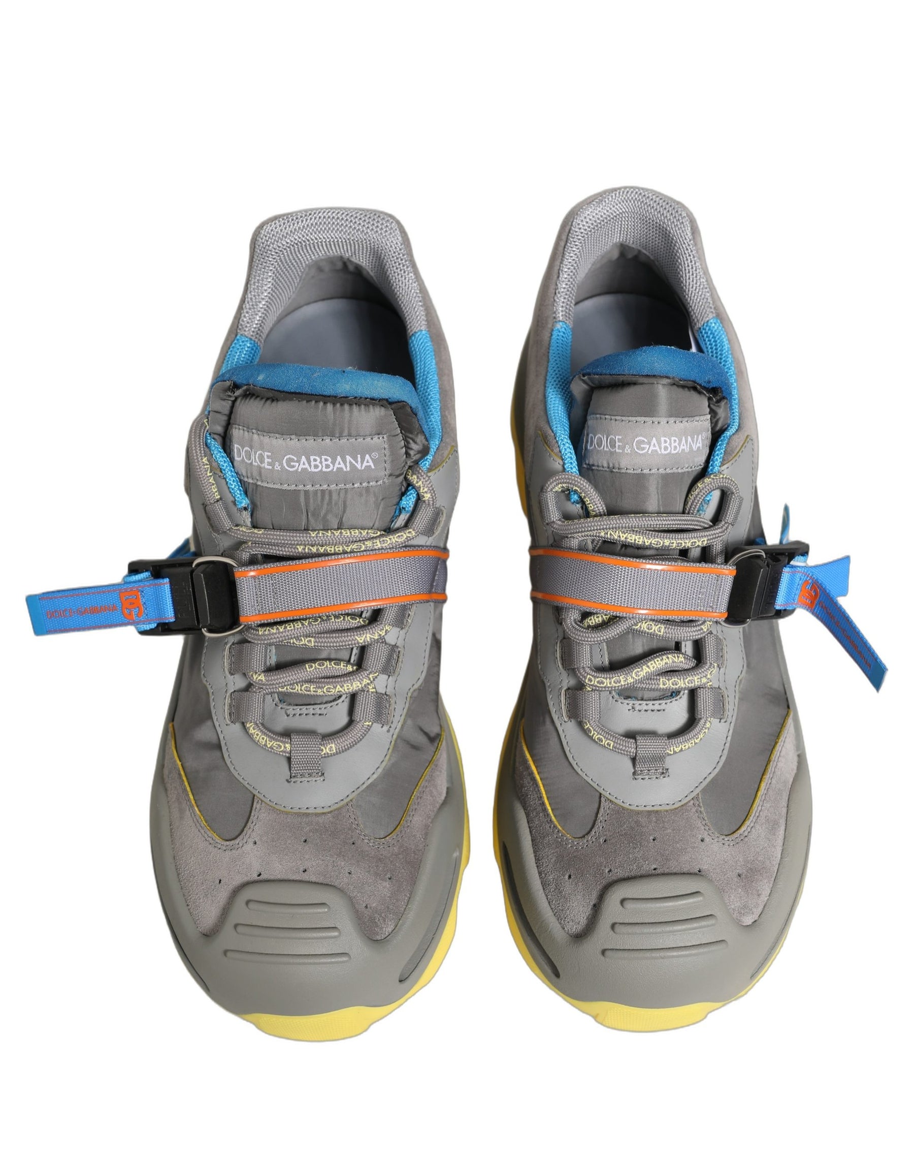 Dolce & Gabbana Gray Airmaster Panelled Low Top Men Sneakers Shoes | Regal Royce