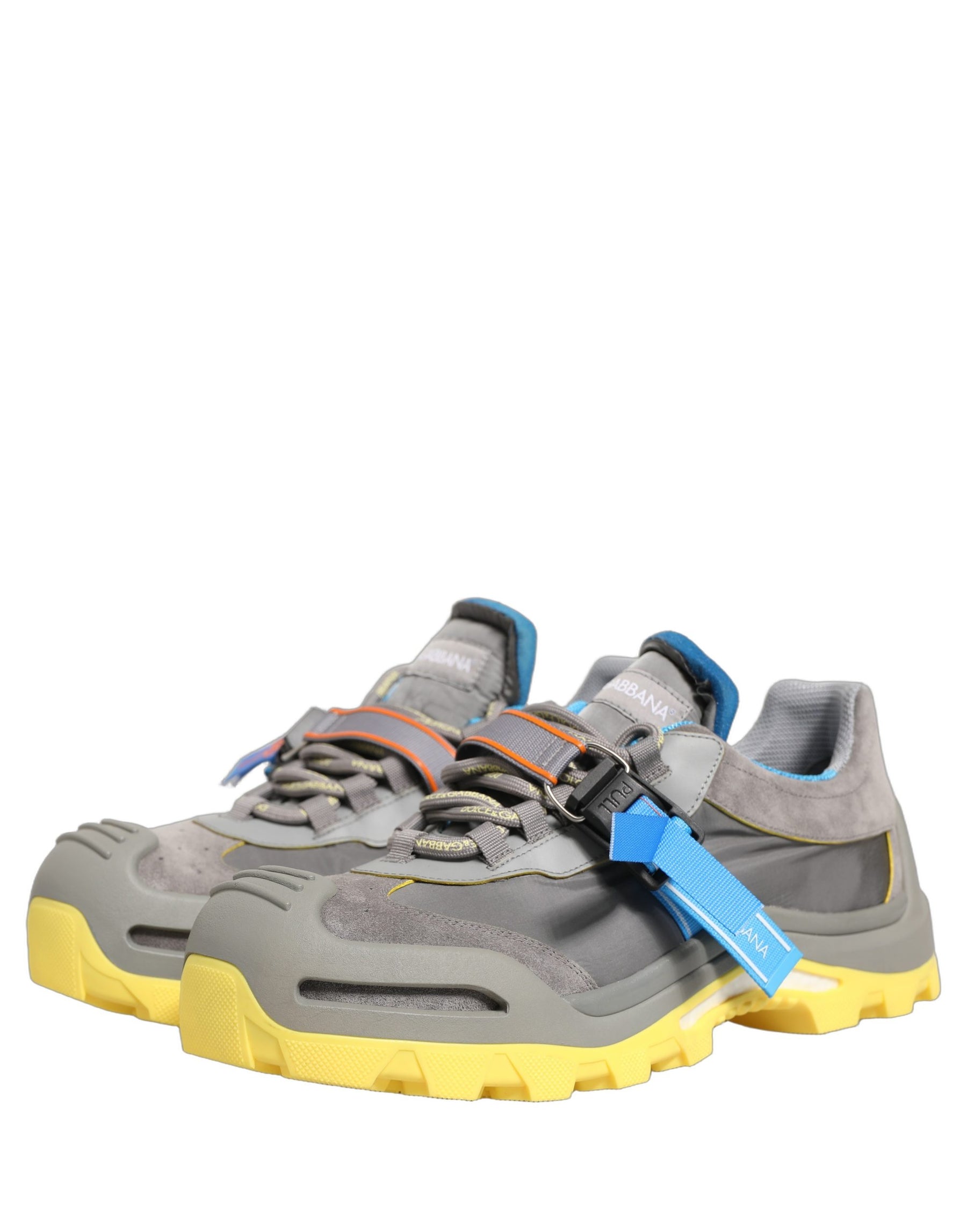 Dolce & Gabbana Gray Airmaster Panelled Low Top Men Sneakers Shoes | Regal Royce