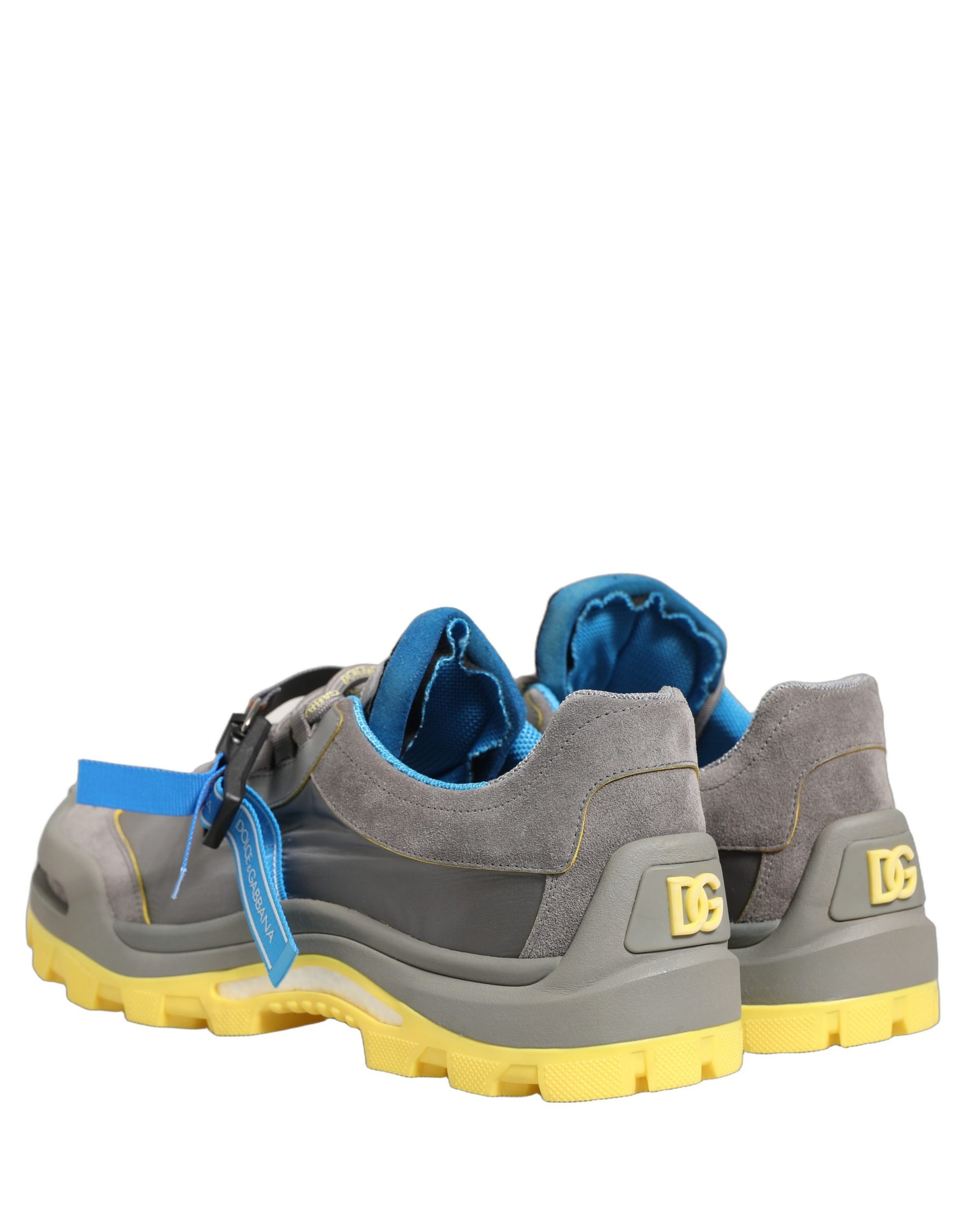 Dolce & Gabbana Gray Airmaster Panelled Low Top Men Sneakers Shoes | Regal Royce