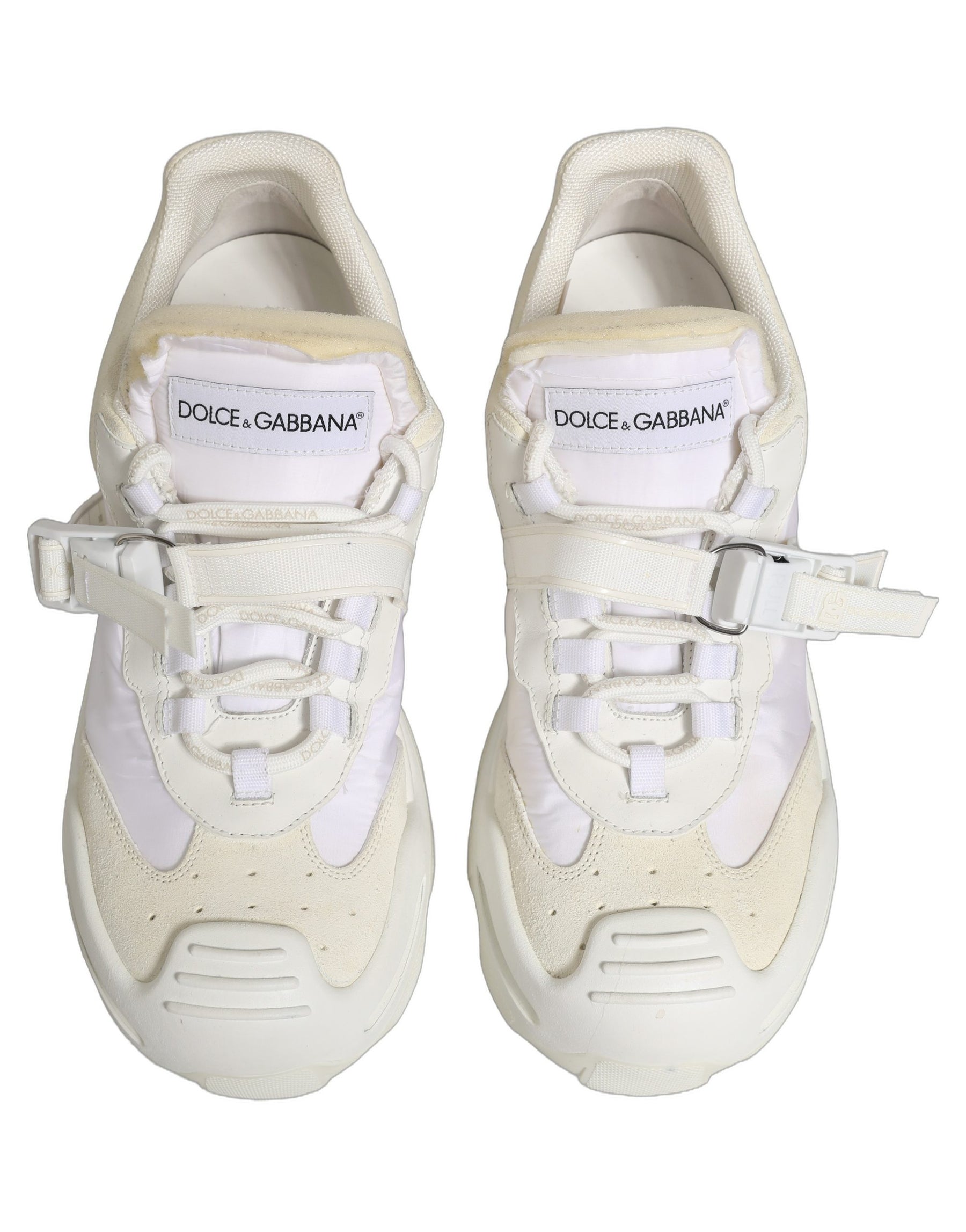 Dolce & Gabbana White Airmaster Panelled Low Top Men Sneakers Shoes | Regal Royce