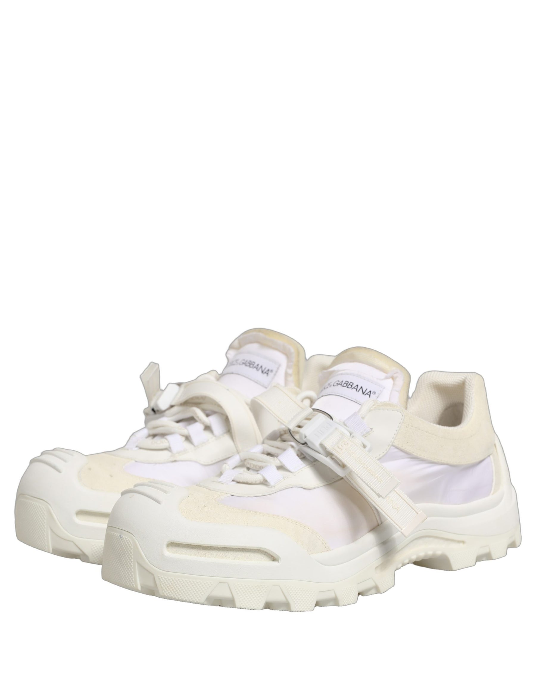 Dolce & Gabbana White Airmaster Panelled Low Top Men Sneakers Shoes | Regal Royce