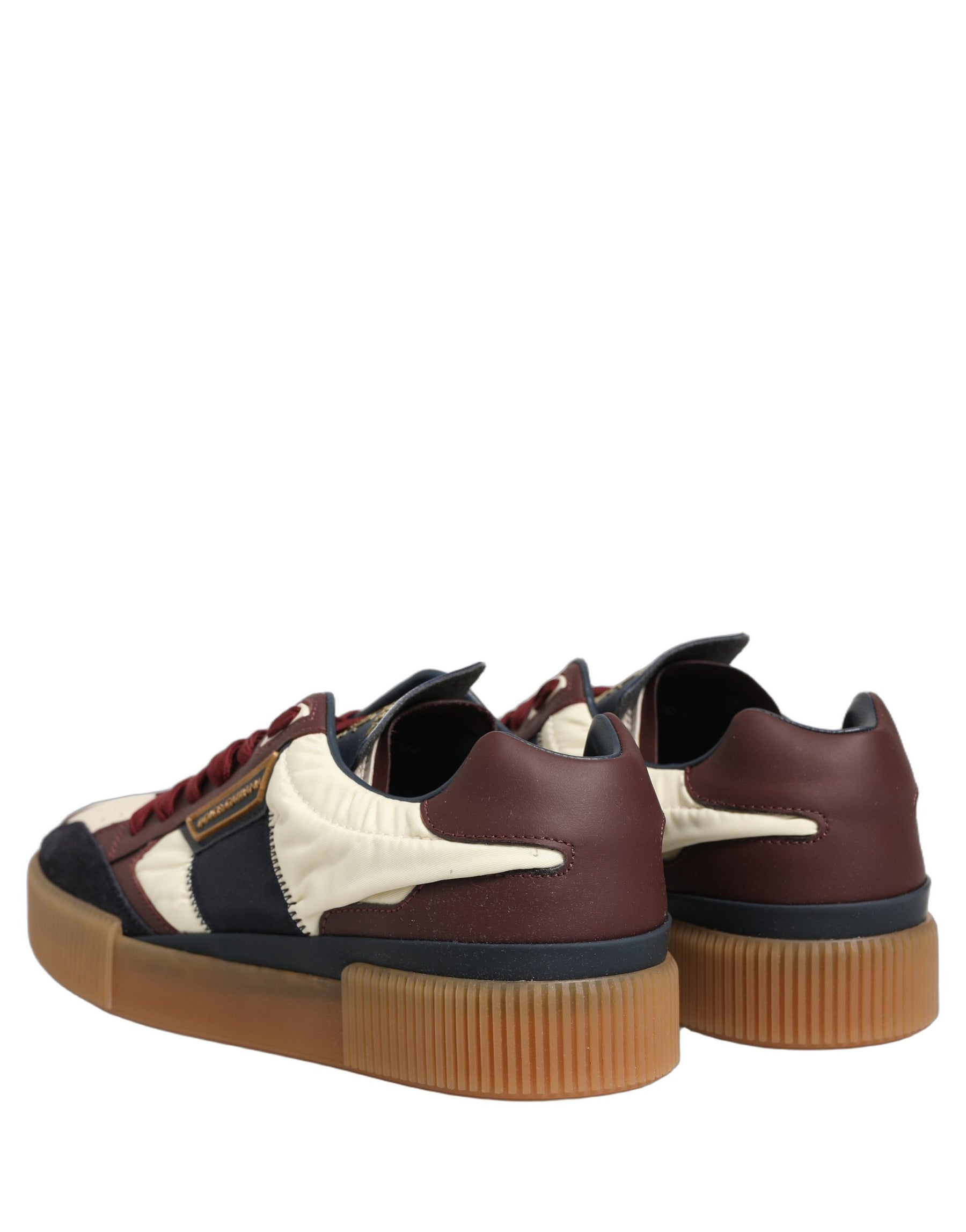 Dolce & Gabbana Multicolor Leather MIAMI Low Top Men Sneakers Shoes | Regal Royce