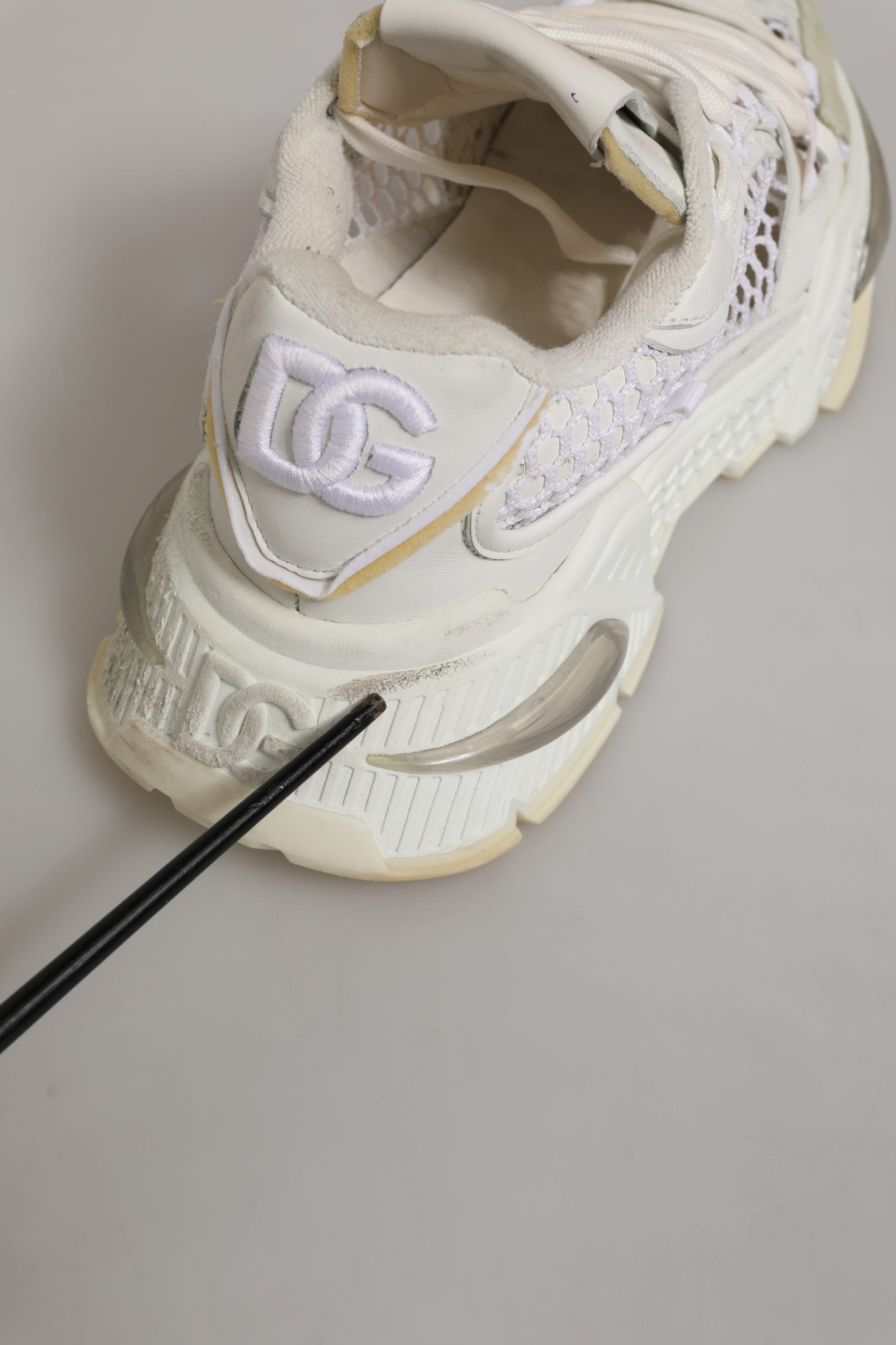 Dolce & Gabbana White Airmaster Mesh Low Top Sneakers Shoes | Regal Royce