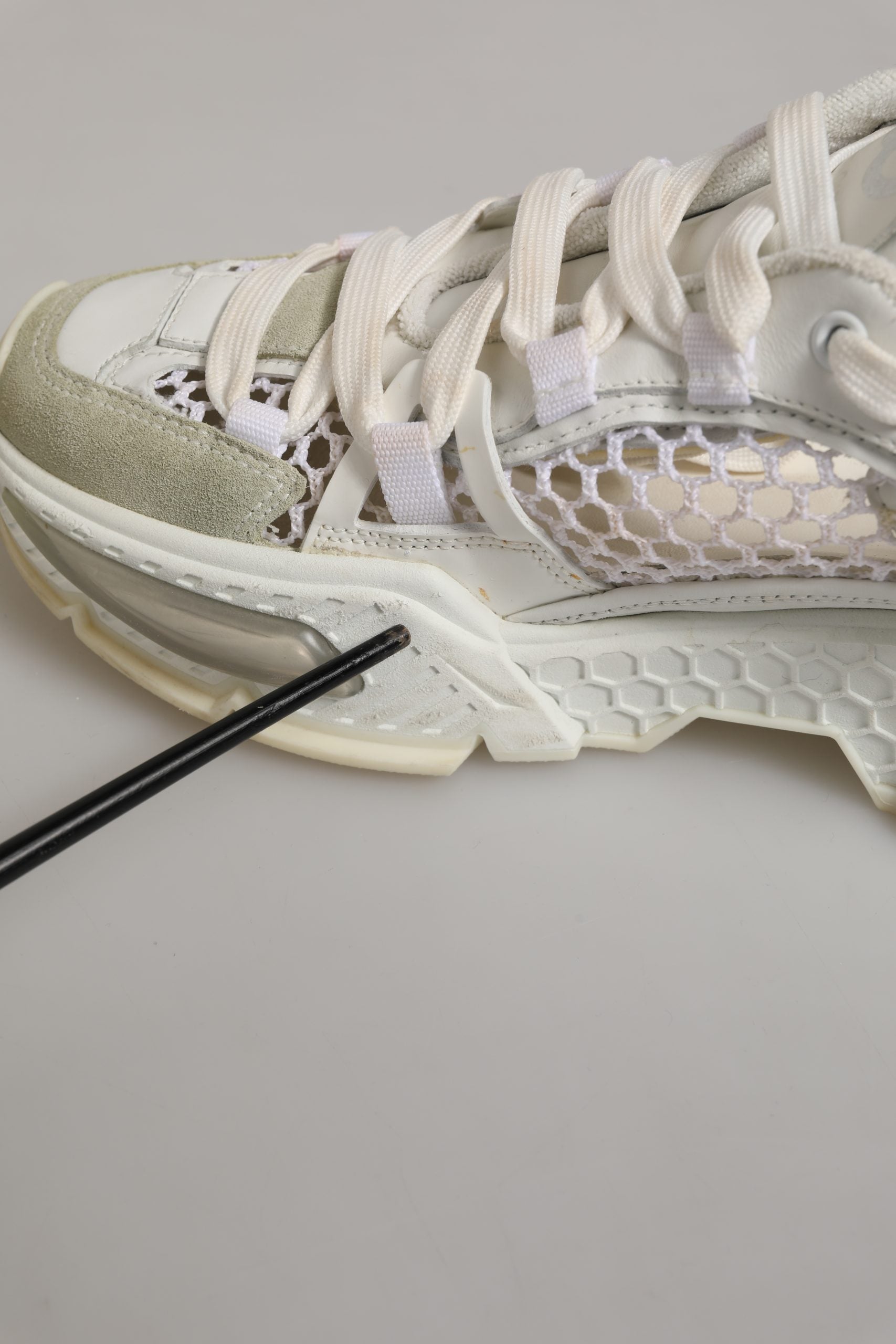 Dolce & Gabbana White Airmaster Mesh Low Top Sneakers Shoes | Regal Royce