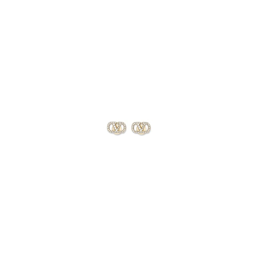 Valentino Garavani Gold Brass Earrings | Regal Royce
