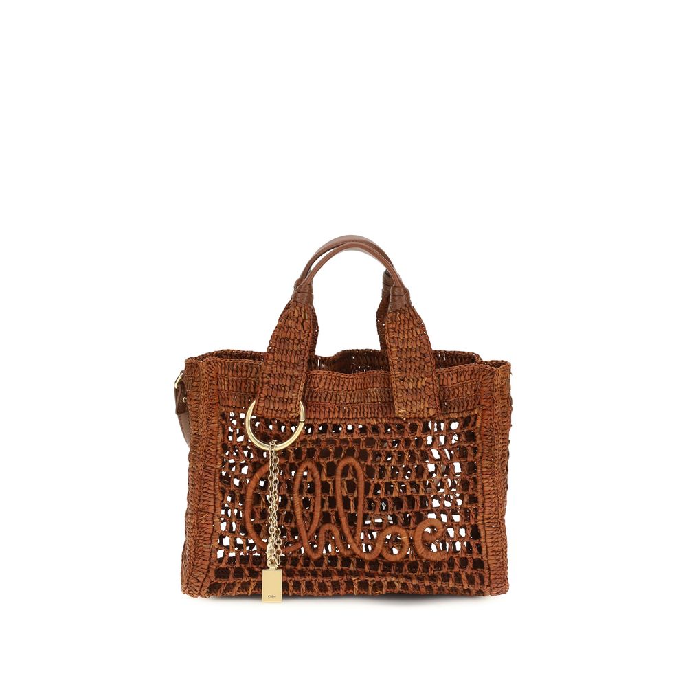 Chloé Brown Raffia Shoulder Bag | Regal Royce