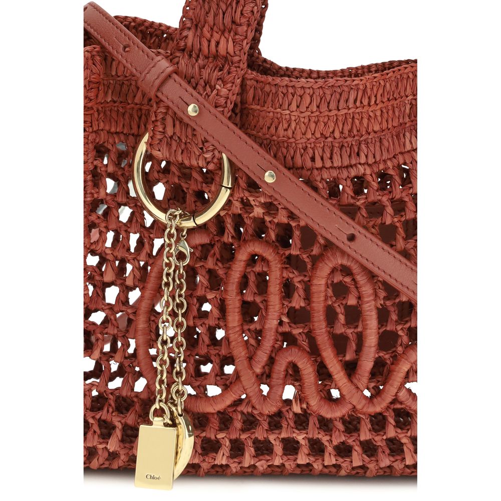 Chloé Multicolor Raffia Shoulder Bag | Regal Royce