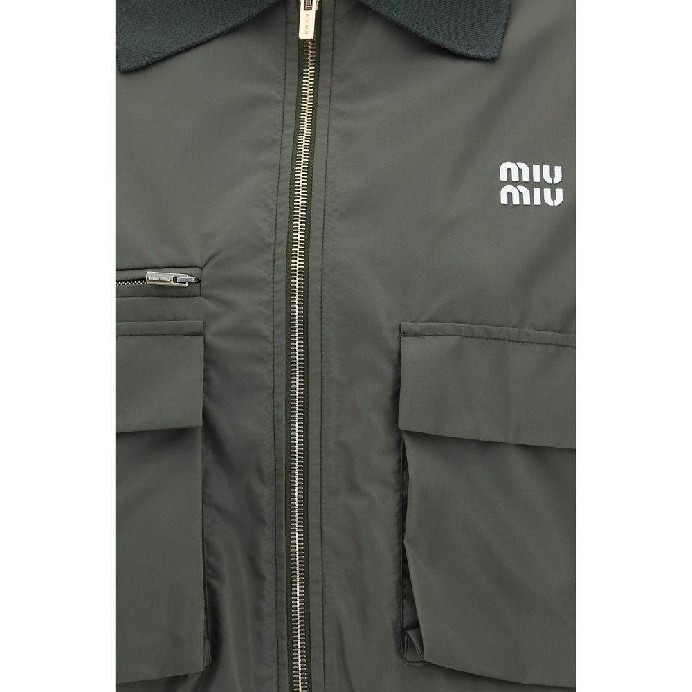 Miu Miu Bicolor Polyester Shell Jacket | Regal Royce