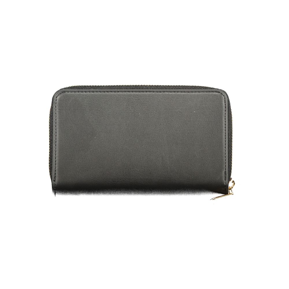 Mario Valentino Nero Polyurethane Women's Wallet | Regal Royce
