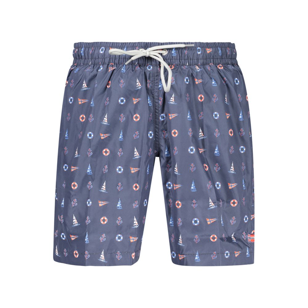 Norway 1963 Blue Polyester Men's Swim Shorts | Regal Royce