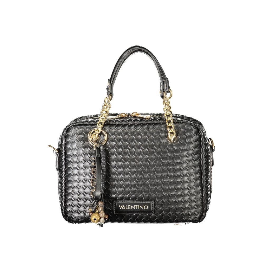 Mario Valentino Black Polyurethane Women's Bag | Regal Royce