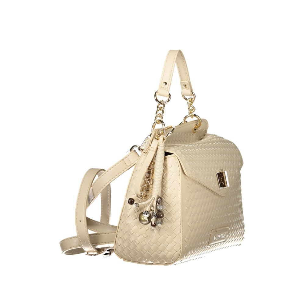 Mario Valentino Beige Polyurethane Women's Bag | Regal Royce