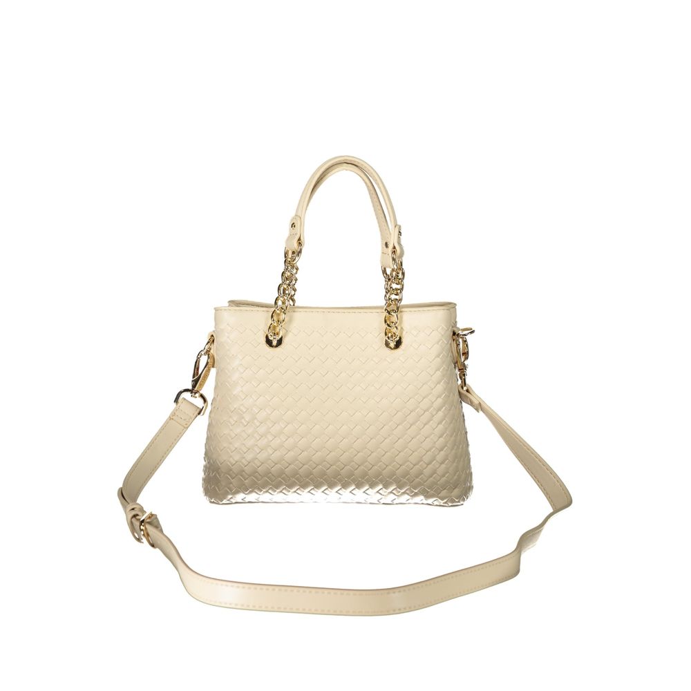Mario Valentino Beige Polyurethane Women's Bag | Regal Royce