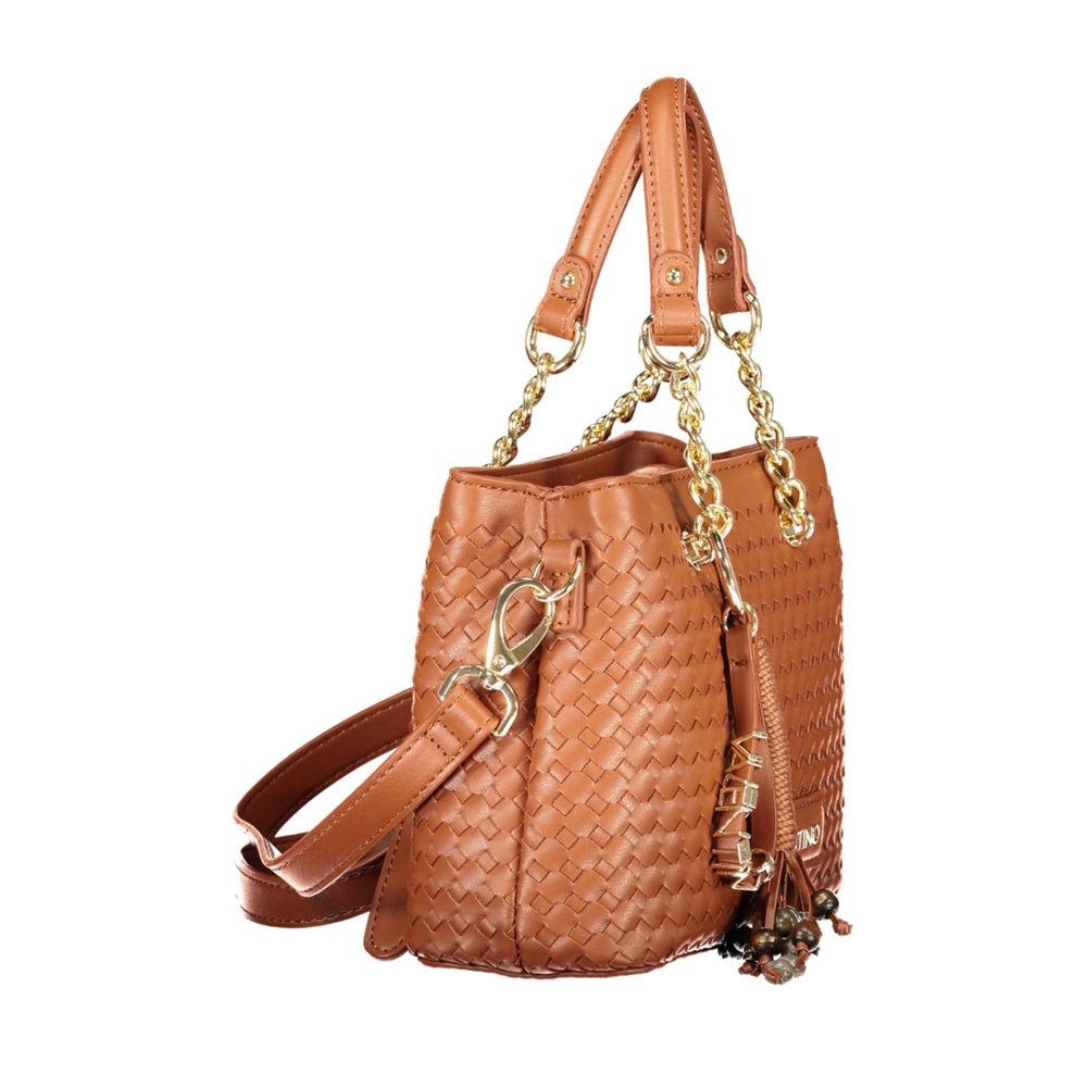 Mario Valentino Brown Polyurethane Women Bag | Regal Royce