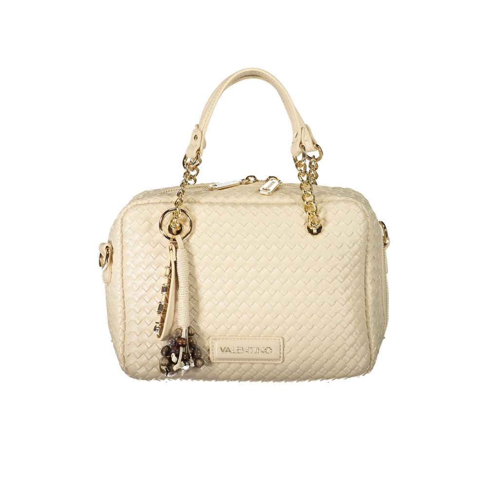 Mario Valentino Beige Polyurethane Womens Bag | Regal Royce