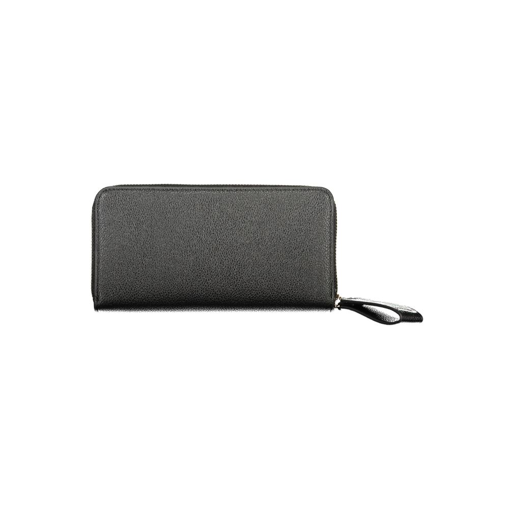 Mario Valentino Black Polyurethane Women's Wallet | Regal Royce