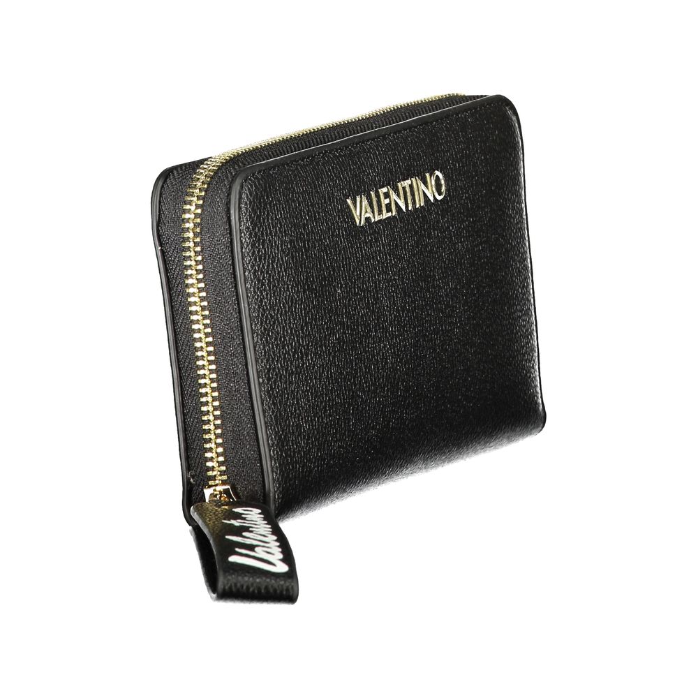 Mario Valentino Black Polyurethane Women's Wallet | Regal Royce