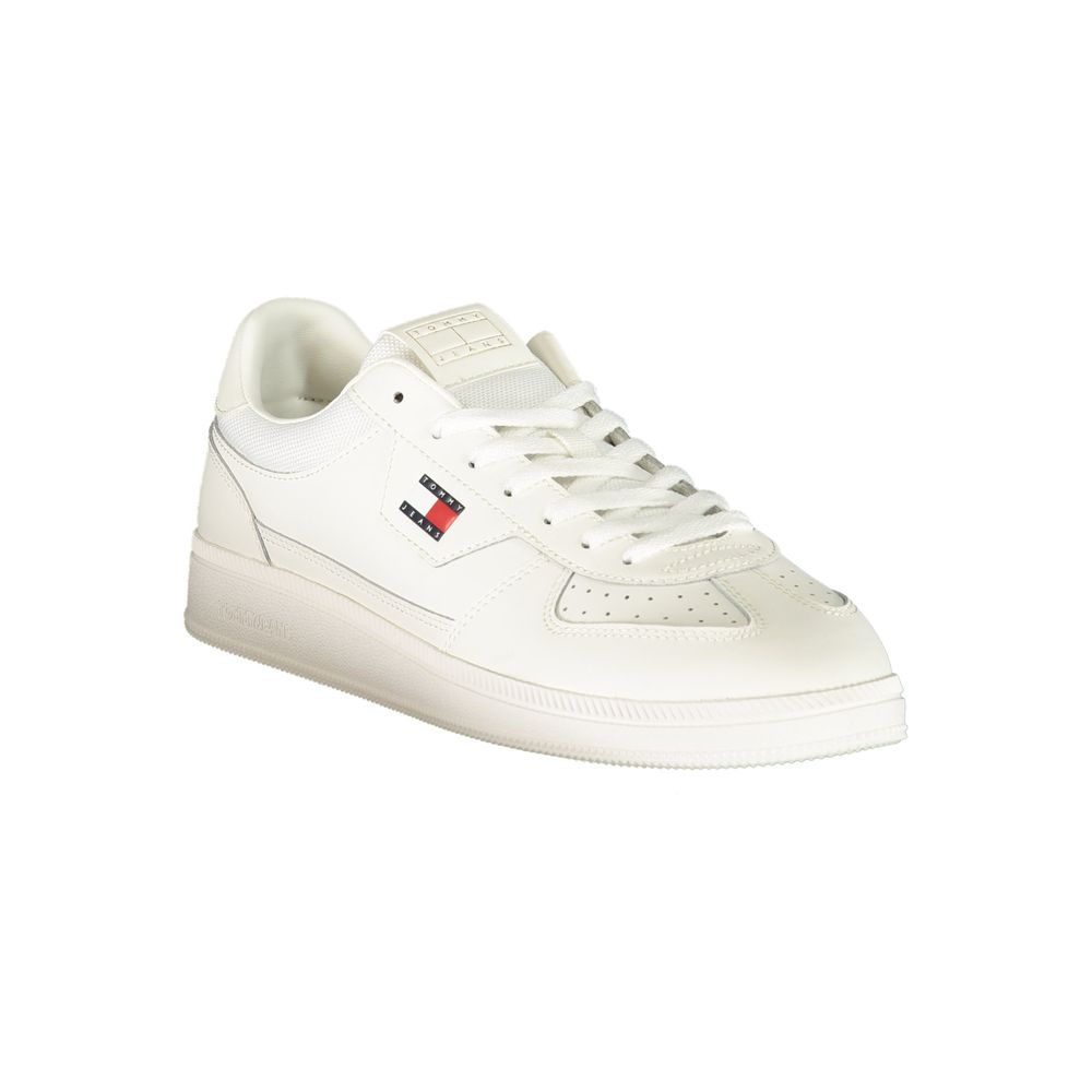 Tommy Hilfiger White Polyurethane Men's Sneaker | Regal Royce