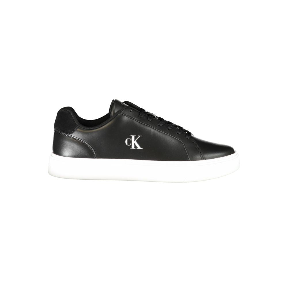 Calvin Klein Black Polyurethane Men's Sneaker | Regal Royce