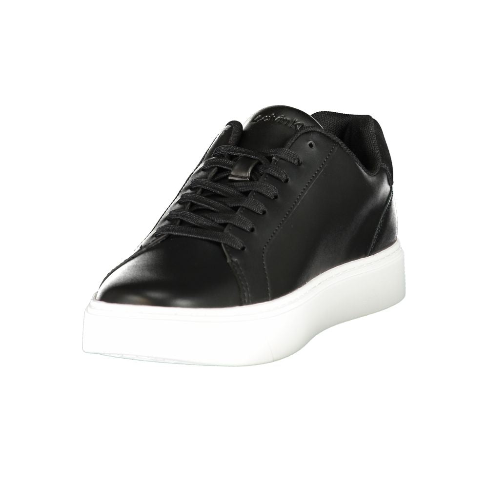 Calvin Klein Black Polyurethane Men's Sneaker | Regal Royce