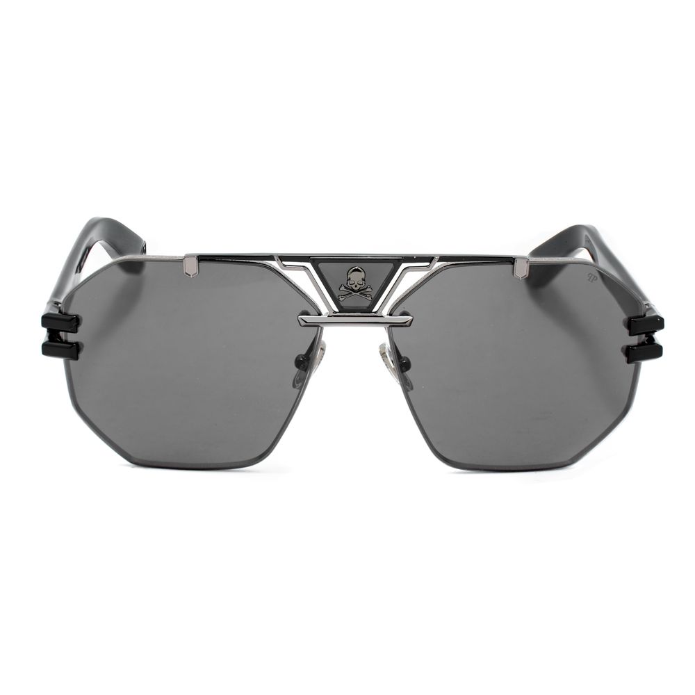 Philipp Plein Black Metal Sunglasses | Regal Royce