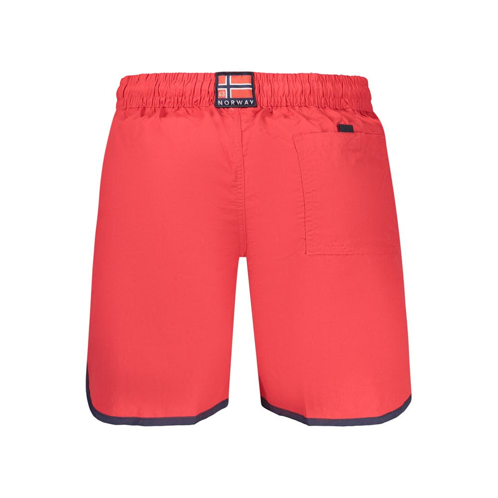 Norway 1963 Rosso Polyamide Men's Swim Shorts | Regal Royce